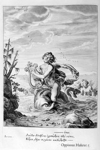 Arion salvado por un delfín de Michel de Marolles