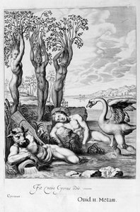 Cigno transformado en cisne y las hermanas de Faetón en álamos, 1655