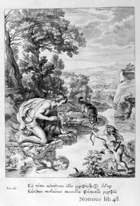 Narciso enamorado de su propio reflejo, 1655