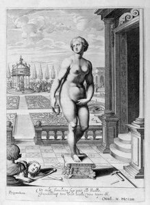 Pigmalión enamorado de una estatua que ha hecho, 1655 de Michel de Marolles