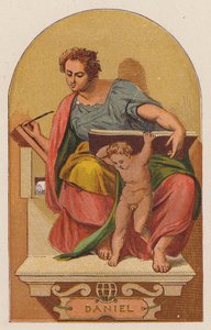 Daniel (litografía en color) de Michelangelo (after) Buonarroti