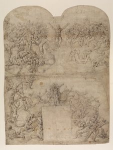 Juicio Final después de Miguel Ángel (?) (anverso) de Michelangelo (after) Buonarroti