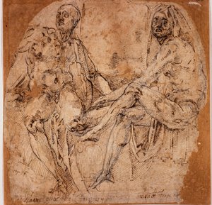 Estudios de desnudos de Michelangelo (after) Buonarroti