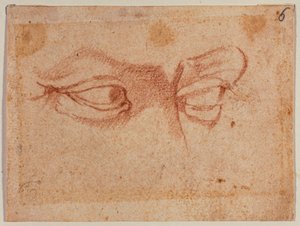 Estudio de los ojos de Michelangelo (after) Buonarroti