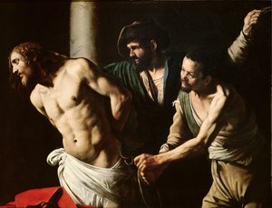 La flagelación de Cristo, c.1605-7 de Michelangelo (attr. to) Caravaggio