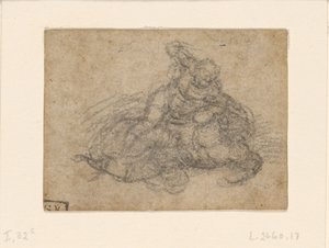 Miguel Ángel - David y Goliat. Estudios arquitectónicos en verso, ca. 1550-1556, I, 32c