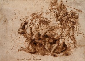 Escena de batalla de Michelangelo Buonarroti