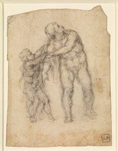 Eneas y un niño (recto) de Michelangelo Buonarroti