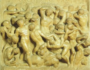 Batalla de los Lapitas contra los Centauros de Michelangelo Buonarroti