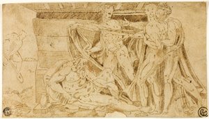 La embriaguez de Noé de Michelangelo Buonarroti
