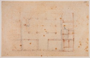 Plano de la casa de Michelangelo Buonarroti