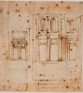 Prospectos murales de la Capilla Laurenciana de Michelangelo Buonarroti
