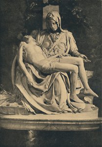 Roma - Basílica de San Pedro. Piedad de Miguel Ángel, 1910