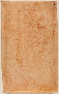 Desnudo masculino sentado de Michelangelo Buonarroti