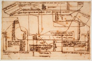 Bocetos de bloques de mármol para la tumba de Julio II de Michelangelo Buonarroti