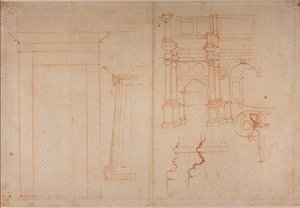 Estudios a partir de monumentos romanos de Michelangelo Buonarroti