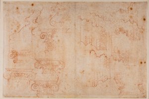 Estudios a partir de monumentos romanos de Michelangelo Buonarroti