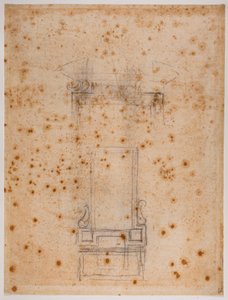 Estudios de una ventana y una puerta para el nicho laurentino