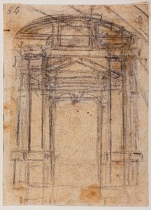 Estudio para Porta Pia y la Cúpula de San Pedro de Michelangelo Buonarroti