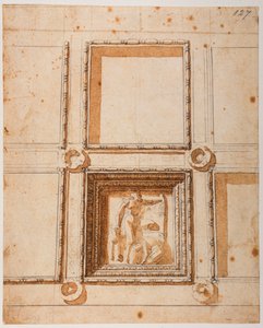 Estudio para la decoración de la cúpula de la Nueva Sacristía de Michelangelo Buonarroti