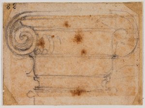 Estudio del capital iónico de Michelangelo Buonarroti