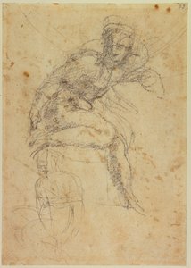 Estudio de dos desnudos de la Sixtina de Michelangelo Buonarroti