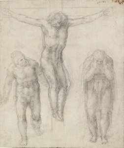 La crucifixión, siglo XVI de Michelangelo Buonarroti