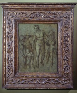 La Sagrada Familia con San Juan Bautista, c.1540 de Michelangelo Buonarroti