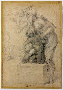 El sacrificio de Isaac, c. 1535 de Michelangelo Buonarroti
