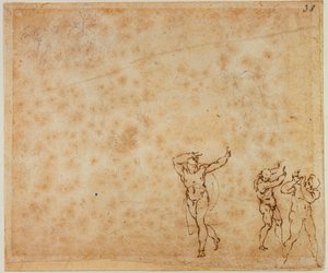 Tres desnudos de Michelangelo Buonarroti
