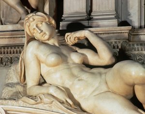 Tumba de Lorenzo de Medici, detalle del Amanecer