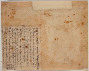 Versos autógrafos de Michelangelo Buonarroti