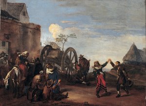 Bambocciata Infantil, Primer tercio del siglo XVII de Michelangelo Cerquozzi
