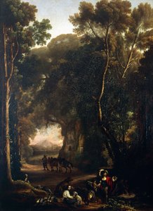 Erminia y los pastores de Michelangelo Cerquozzi