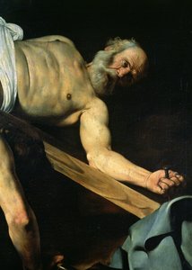 La crucifixión de San Pedro (detalle)