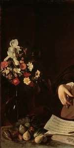 El Jugador de Laúd, c.1595 (detalle) de Michelangelo Merisi Caravaggio