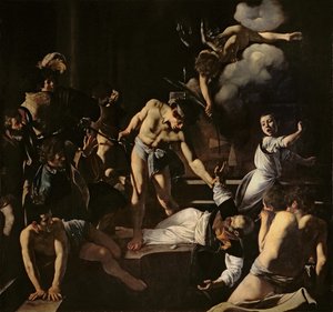El martirio de San Mateo, 1599-1600 de Michelangelo Merisi Caravaggio