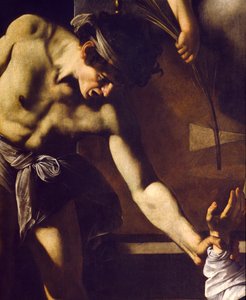 El martirio de San Mateo (detalle) de Michelangelo Merisi Caravaggio