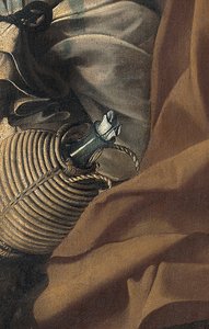 (detalle) del Descanso en la huida a Egipto, c.1603 de Michelangelo Merisi da Caravaggio