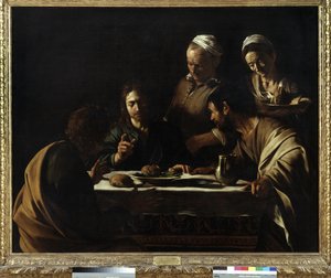 Cena en Emaús de Michelangelo Merisi da Caravaggio