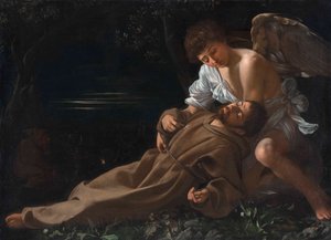 San Francisco de Asís Recibiendo los Estigmas de Michelangelo Merisi da Caravaggio
