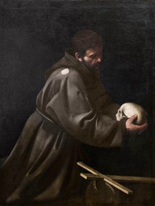 San Francisco en meditación de Michelangelo Merisi da Caravaggio