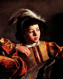 La llamada de San Mateo (detalle) de Michelangelo Merisi da Caravaggio