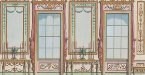 Pared Interior Ornamentada con Ventanas y Espejos, nos. 267-273, 27 de febrero de 1784