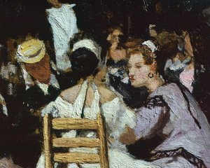 Un café en la Piazza San Marco, por Michele Cammarano de Michele Cammarano