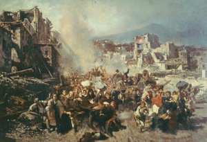 Terremoto en Torre del Greco de Michele Cammarano