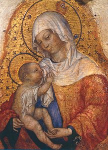 Virgen con el Niño, de Michele Giambono (activo 1420-1462), 43x29 cm
