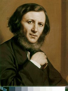 Robert BROWNING, Detalle del retrato de Michele Gordigiani