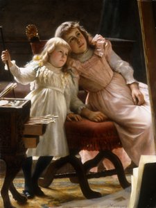 Las hijas del artista de Michele Gordigiani