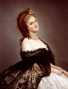 Virginia Oldoini, Condesa de Castiglione, después de una foto de Pierre-Louis Pierson, 1862 de Michele Gordigiani
